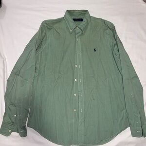 Green Ralph Lauren button up . Size L